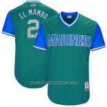 Camiseta Beisbol Hombre Seattle Mariners 2017 Little League World Series Jean Segura Aqua
