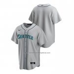 Camiseta Beisbol Hombre Seattle Mariners Replica Road Gris