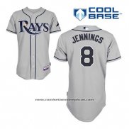 Camiseta Beisbol Hombre Tampa Bay Rays Desmond Jennings 8 Gris Cool Base
