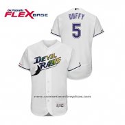 Camiseta Beisbol Hombre Tampa Bay Rays Matt Duffy Turn Back The Clock Flex Base Blanco