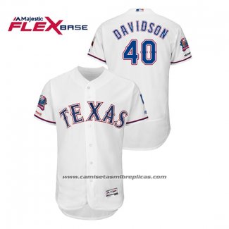 Camiseta Beisbol Hombre Texas Rangers Matt Davidson Blanco