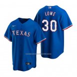 Camiseta Beisbol Hombre Texas Rangers Nathaniel Lowe Replica Alterno Azul