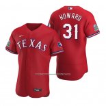 Camiseta Beisbol Hombre Texas Rangers Spencer Howard Autentico Alterno Rojo