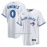 Camiseta Beisbol Hombre Toronto Blue Jays Andres Gimenez Primera Replica Blanco