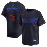 Camiseta Beisbol Hombre Toronto Blue Jays George Springer City Connect Limited Azul
