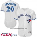 Camiseta Beisbol Hombre Toronto Blue Jays Josh Donaldson Autentico Collection Blanco Flex Base