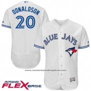 Camiseta Beisbol Hombre Toronto Blue Jays Josh Donaldson Autentico Collection Blanco Flex Base