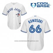 Camiseta Beisbol Hombre Toronto Blue Jays Munenori Kawasaki 66 Blanco Primera Cool Base