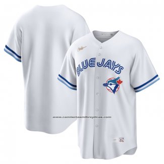 Camiseta Beisbol Hombre Toronto Blue Jays Primera Cooperstown Collection Blanco