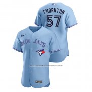 Camiseta Beisbol Hombre Toronto Blue Jays Trent Thornton Authentic 2020 Alterno Azul