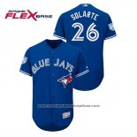 Camiseta Beisbol Hombre Toronto Blue Jays Yangervis Solarte 2019 Entrenamiento de Primavera Flex Base Azul