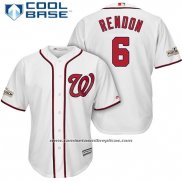 Camiseta Beisbol Hombre Washington Nationals 2017 Postemporada Anthony Rendon Blanco Cool Base