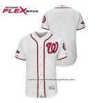 Camiseta Beisbol Hombre Washington Nationals 2019 Postemporada Flex Base Blanco