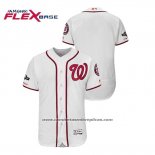 Camiseta Beisbol Hombre Washington Nationals 2019 Postemporada Flex Base Blanco