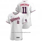Camiseta Beisbol Hombre Washington Nationals Ryan Zimmerman Autentico 2020 Alterno Blanco