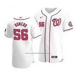 Camiseta Beisbol Hombre Washington Nationals Seth Romero Autentico Primera Blanco