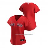 Camiseta Beisbol Mujer Boston Red Sox Replica 2020 Alterno Rojo