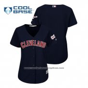 Camiseta Beisbol Mujer Cleveland Indians 2019 All Star Patch Cool Base Alterno Personalizada Azul