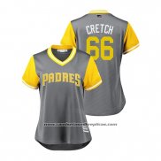 Camiseta Beisbol Mujer San Diego Padres Robert Stock 2018 LLWS Players Weekend Cretch Gris