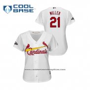 Camiseta Beisbol Mujer St. Louis Cardinals Yairo Munoz 2018 LLWS Players Weekend Palito Rojo