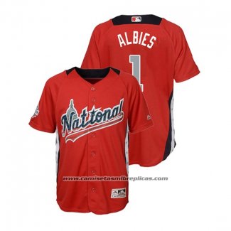 Camiseta Beisbol Nino All Star Ozzie Albies 2018 Home Run Derby National League Rojo