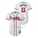 Camiseta Beisbol Nino Atlanta Braves Ender Inciarte Replica Primera Blanco