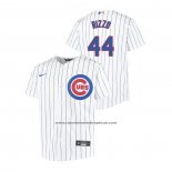 Camiseta Beisbol Nino Chicago Cubs Anthony Rizzo Replica Primera Blanco