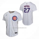 Camiseta Beisbol Nino Chicago Cubs Seiya Suzuki Primera Game Blanco