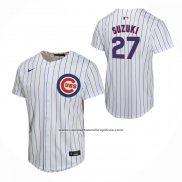 Camiseta Beisbol Nino Chicago Cubs Seiya Suzuki Primera Game Blanco