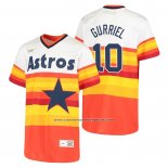 Camiseta Beisbol Nino Houston Astros Yuli Gurriel Cooperstown Collection Primera Blanco