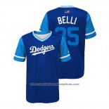 Camiseta Beisbol Nino Los Angeles Dodgers Cody Bellinger 2018 LLWS Players Weekend Belli Azul