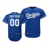 Camiseta Beisbol Nino Los Angeles Dodgers Personalizada Replica Alterno 2020 Azul