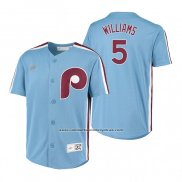 Camiseta Beisbol Nino Philadelphia Phillies Nick Williams Cooperstown Collection Road Azul