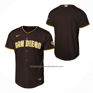 Camiseta Beisbol Nino San Diego Padres Primera Stadium Marron