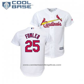 Camiseta Beisbol Nino St. Louis Cardinals Yadier Molina Cool Base Primera Replica Blanco