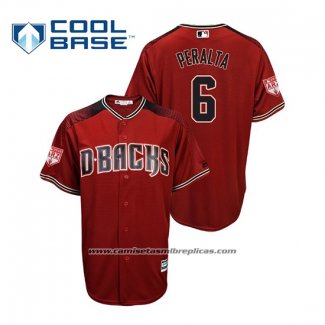 Camiseta Beisbol Hombre Arizona Diamondbacks David Peralta Cool Base 2019 Entrenamiento de Primavera Rojo