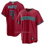 Camiseta Beisbol Hombre Arizona Diamondbacks Ketel Marte Alternate 2 Replica Rojo