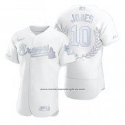 Camiseta Beisbol Hombre Atlanta Braves Chipper Jones Awards Collection NL MVP Blanco