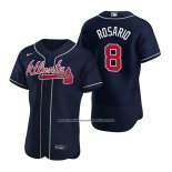 Camiseta Beisbol Hombre Atlanta Braves Eddie Rosario Autentico Alterno Azul