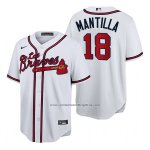 Camiseta Beisbol Hombre Atlanta Braves Felix Mantilla Hispanic Heritage Blanco Camiseta Beisbol Hombre Atlanta Braves Felix Mantilla Hispanic Heritage Blanco