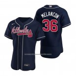 Camiseta Beisbol Hombre Atlanta Braves Mark Melancon Autentico Alterno 2020 Azul