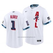 Camiseta Beisbol Hombre Atlanta Braves Ozzie Albies 2021 All Star Replica Blanco