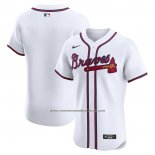 Camiseta Beisbol Hombre Atlanta Braves Primera Elite Blanco