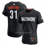 Camiseta Beisbol Hombre Baltimore Orioles Cedric Mullins 2025 City Connect Elite Negro