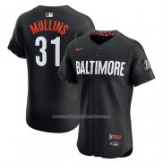 Camiseta Beisbol Hombre Baltimore Orioles Cedric Mullins 2025 City Connect Elite Negro