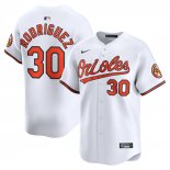 Camiseta Beisbol Hombre Baltimore Orioles Grayson Rodriguez Alterno Limited Blanco