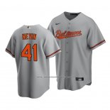 Camiseta Beisbol Hombre Baltimore Orioles Tyler Nevin Replica Gris