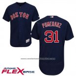 Camiseta Beisbol Hombre Boston Red Sox 31 Drew Pomeranz Azul Alterno Flex Base