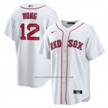 Camiseta Beisbol Hombre Boston Red Sox Connor Wong Primera Replica Blanco