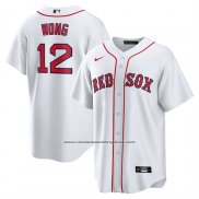 Camiseta Beisbol Hombre Boston Red Sox Connor Wong Primera Replica Blanco